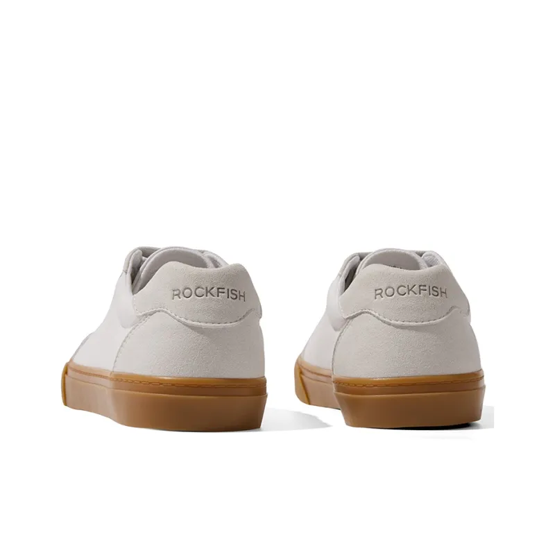 Rockfish Canvas Shoes Women's Low Top White/Caramel-3