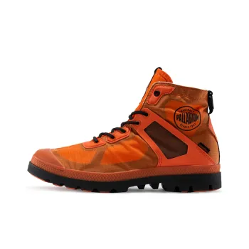 Palladium Pampa L+ VPR WP+ II Waterproof And Breathable Cushioning High Top Canvas Shoes Unisex Fire Orange