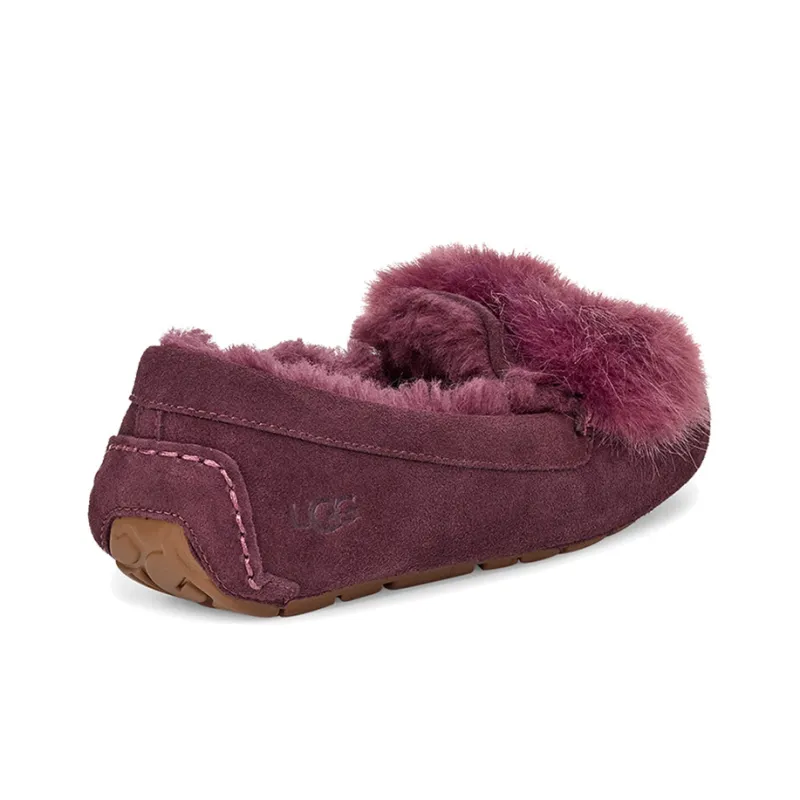 UGG Holiday Ansley Puff Bow 'Purple Red' Women's-3