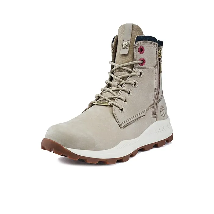 Timberland Brooklyn Side Zip Wide Fit Boots 'Beige Nubuck'-2