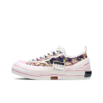 XVESSEL Canvas Shoes Unisex Low Top White/Pink