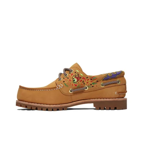 CLOT x Timberland 3-Eye Classic Lug Handsewn Boat Shoe Wheat