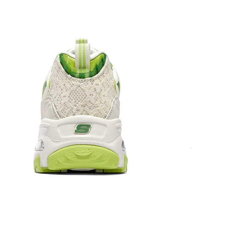 Skechers D'Lites 1.0 Chunky Sneakers 'Beige Green' Women's-4