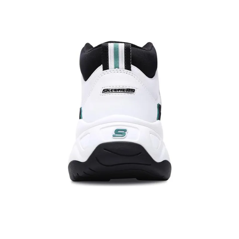 Skechers D'LITES 3.0 3.0 Slip Resistant, Abrasion Resistant, Breathable High Top Chunky Sneakers Women's White Green-2