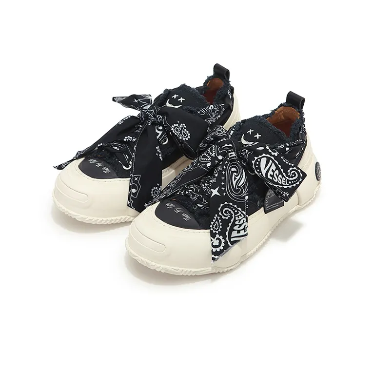 VESSEL G.O.P. 2.0 MARSHMALLOW Lows Durable Breathable Low Top Canvas Shoes Unisex Black-12