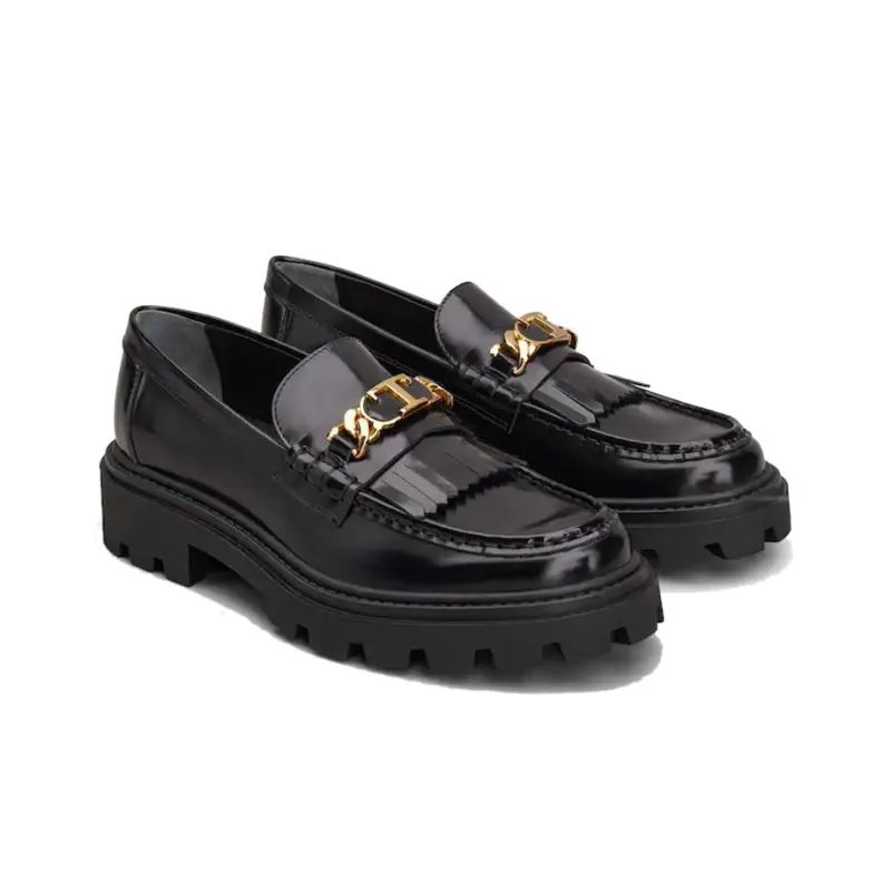 TOD'S Logo Plaque Chunky Loafers Women's-2