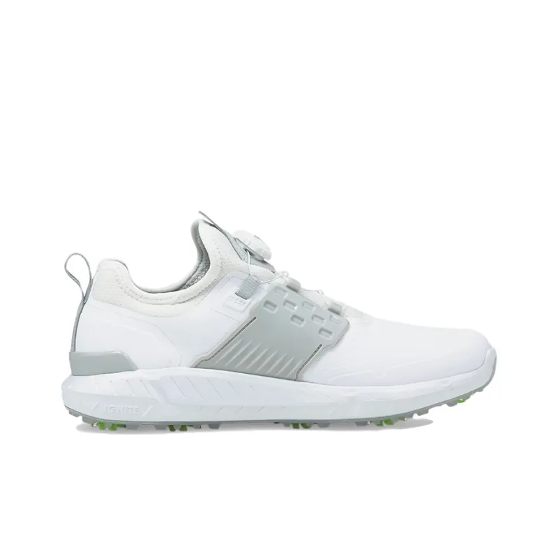 PUMA Ignite Articulate Golf Articulated Disc Spike Low Top Golf Shoes Men's White Gray-1