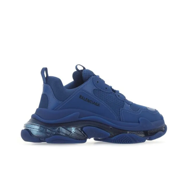 Balenciaga Triple S Sneaker 'Clear Sole Deep Blue'-3