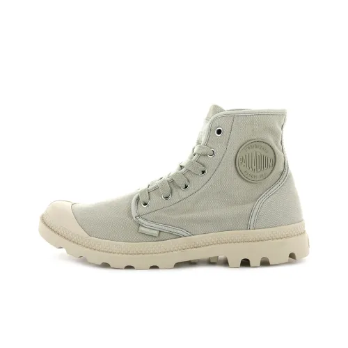 Palladium Pampa Canvas Shoes Men High-Top Light Green