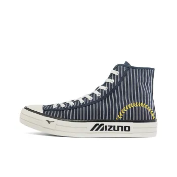 Mizuno Courts High Top Canvas 'Navy Stripes'