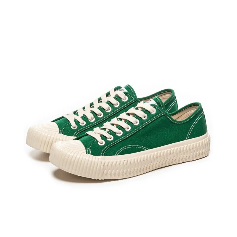 Excelsior Canvas Shoes Unisex Low Top Forest Green-1
