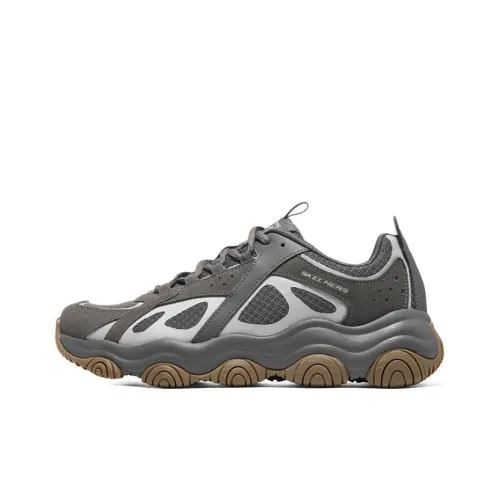 Skechers Rover X Chunky Sneakers Men Low-Top Charcoal Gray/Silver