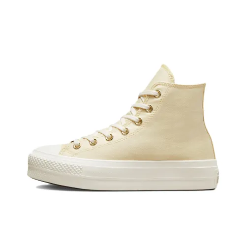 Converse Chuck Taylor All Star Canvas Shoes Women's High-Top Yellow/Gold