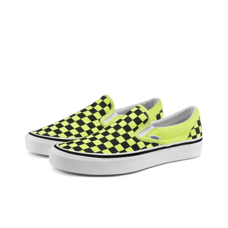 Vans Classic Slip On 98 Dx 'Anaheim Factory Yellow Neon Checkerboard'-1