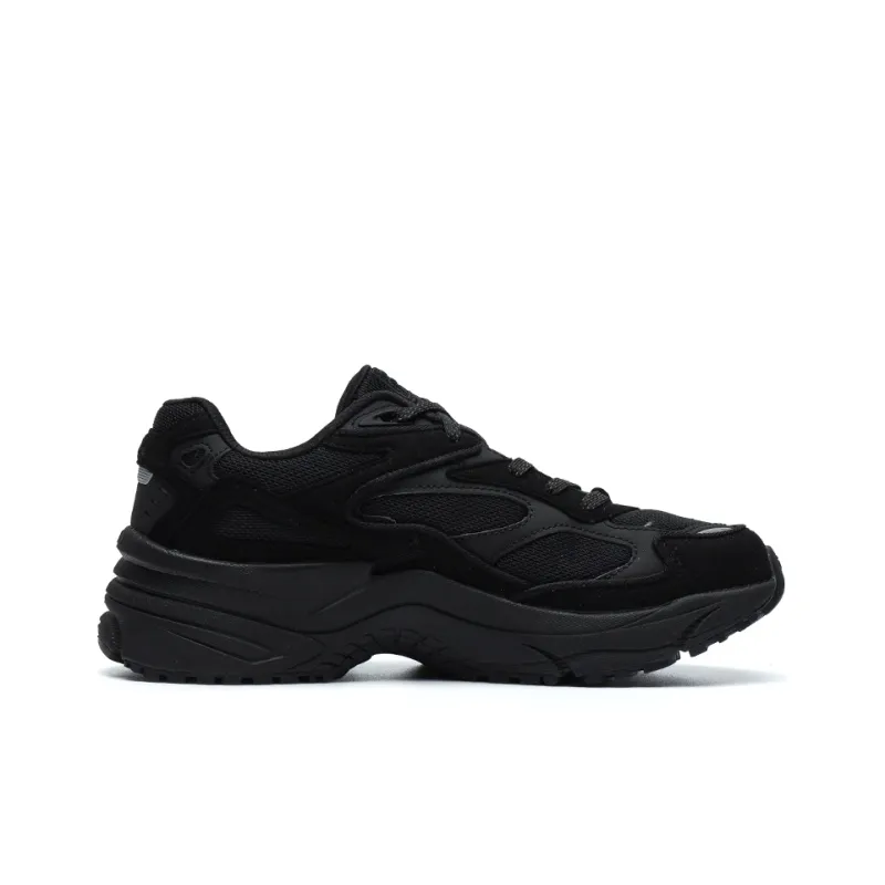 FILA FUSION Catapult Abrasion Resistant Breathable Low Top Chunky Sneakers Women's Black-1