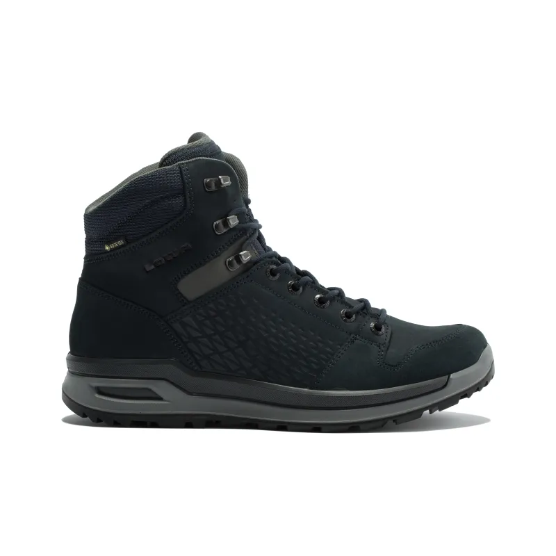 Lowa Locarno GTX Anti Slip Wear Resistant Mid Top Outdoor Shoes Men's Black-1