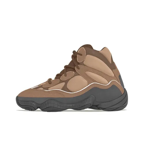 Adidas Originals Yeezy 500 High Anti Slip Wear Resistant Mid Top Chunky Sneakers Unisex Brown