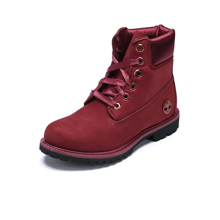 Timberland 6' Premium Waterproof Boot 'Burgundy Nubuck' Women's-2