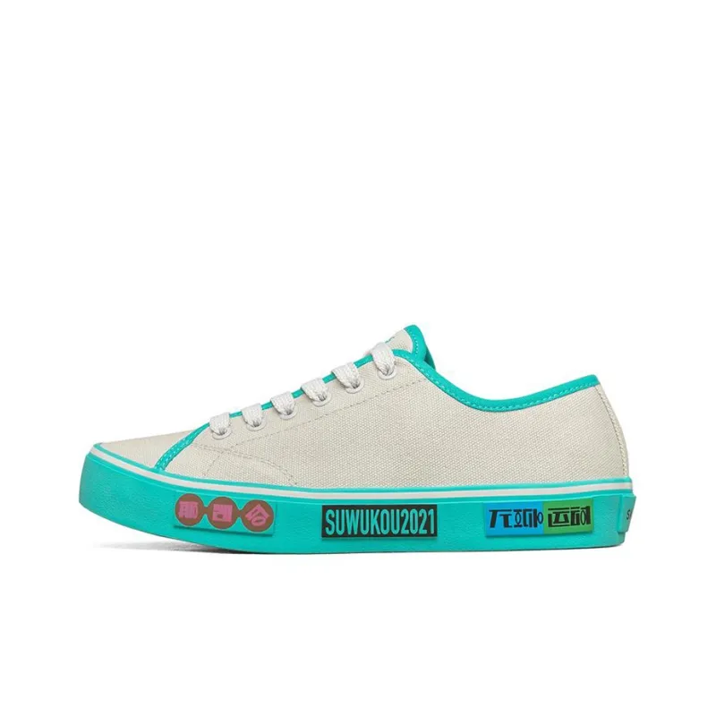 Skechers V'lites Anti Slip Wear Resistant Low Top Canvas Shoes Women's-0