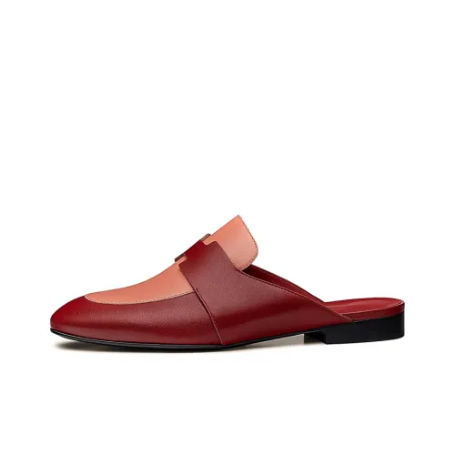 HERMES Catena Women's Casual Shoes Women's Sanglia Red/Dawn Pink