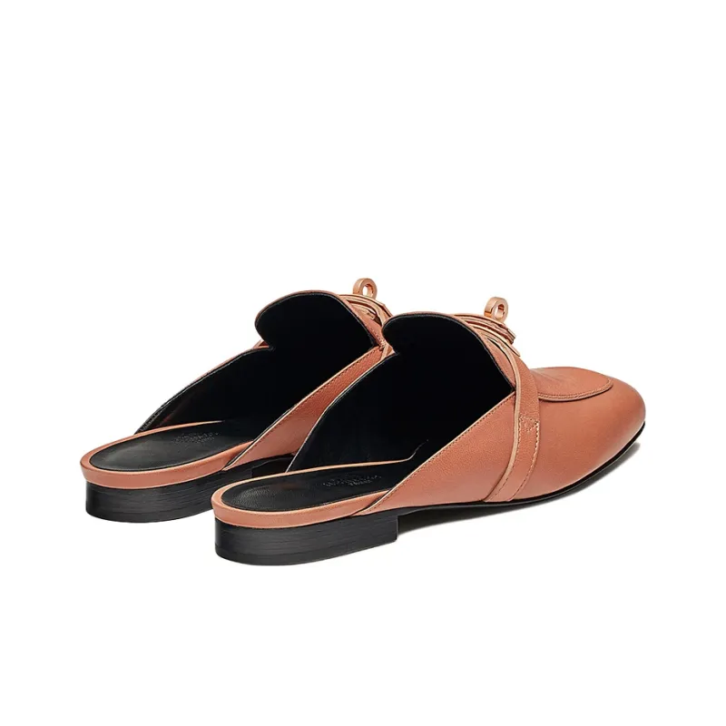 HERMES Oz Casual Single Shoes Women's Nude Pink-3