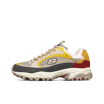 Skechers Stamina Cushioning Anti Slip And Wear Resistant Low Top Chunky Sneakers Men's Multicolor