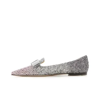 Jimmy Choo Pre Owned Gala Glitter embellished Ballerina Shoes