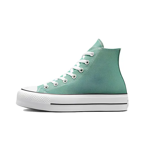 Converse Chuck Taylor All Star Lift ctas Anti-Slip Wear-Resistant High-Top Canvas Shoes Women's Cyan