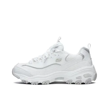 Skechers D'Lites 1.0 Low Dad Shoes Gs White Women's