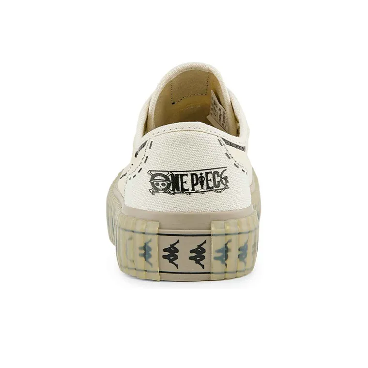 One Piece x Kappa Collaboration Low-Top Canvas Shoes Unisex Bright Rain Gray-5