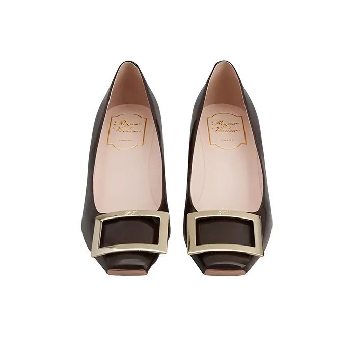 Roger Vivier Casual Single Shoes Women's Burgundy-3