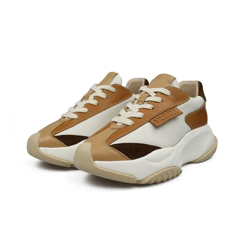 MORRELL MAXIE Chunky Sneakers Women's Low-Top Brown-1