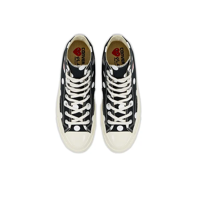 Converse Chuck Taylor All Star 70 Hi Comme Des Garcons Play Polka Dot Black-2