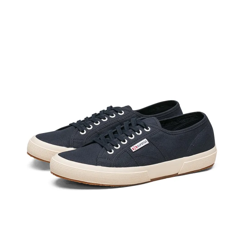 SUPERGA Canvas Shoes Unisex Low Top Navy Blue-2