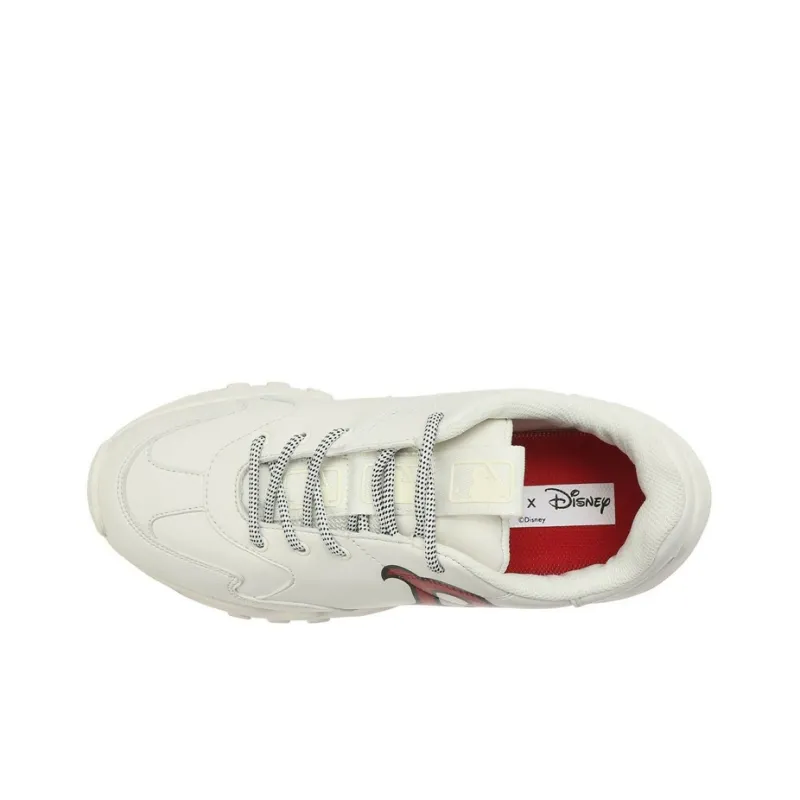 Disney x MLB Big Ball Chunky Cushioning, Abrasion Resistant, Height Increasing Low Top Chunky Sneakers Unisex White-3