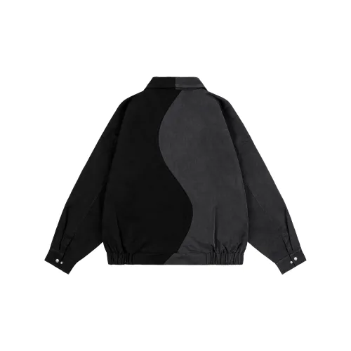 XINYINSU Deconstruction Jackets Unisex Black Gray