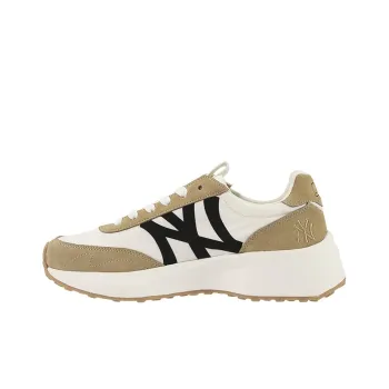 MLB Chunky Jogger New York Yankees Anti Slip Wear Resistant Low Top Chunky Sneakers Unisex Khaki