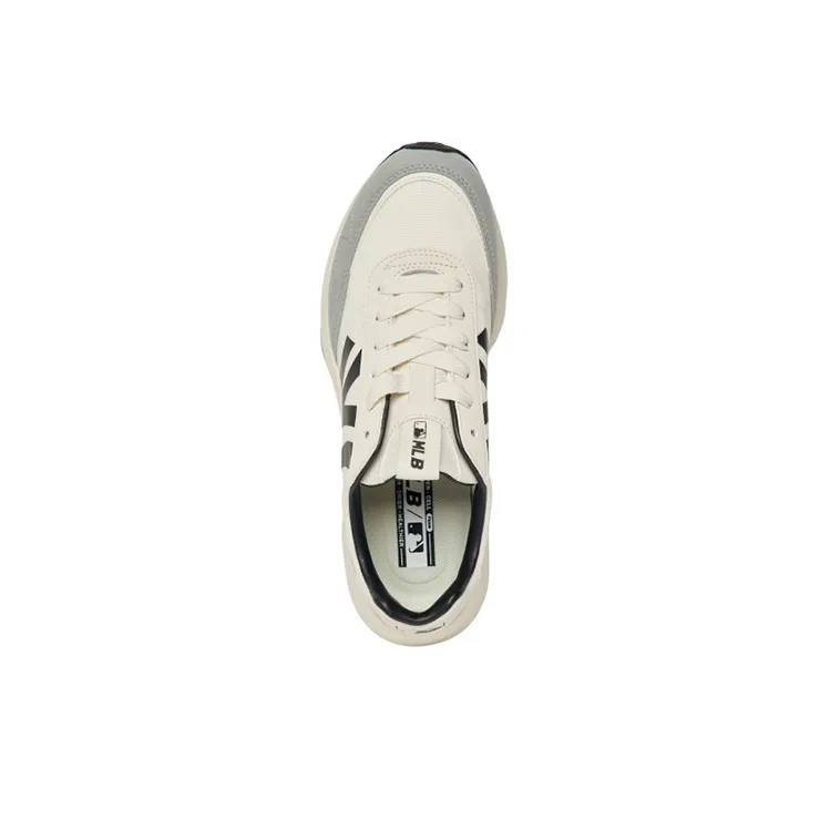 MLB Chunky Jogger Cushioning Anti Slip And Wear Resistant Low Top Chunky Sneakers Unisex Gray White-3