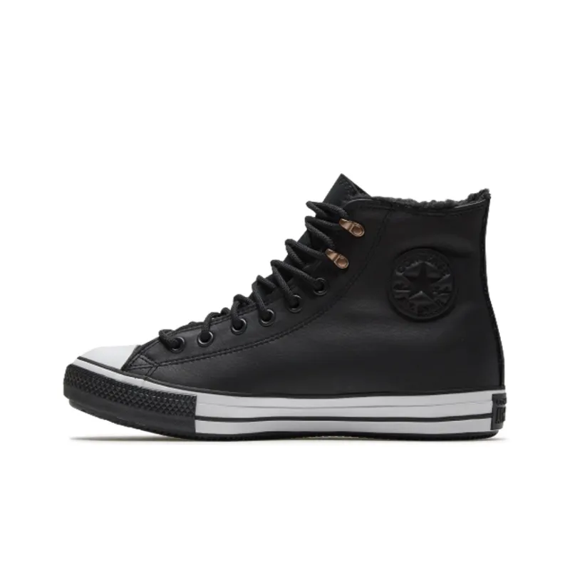 Converse Chuck Taylor All Star Winter Hi Sherpa Leather Black-0