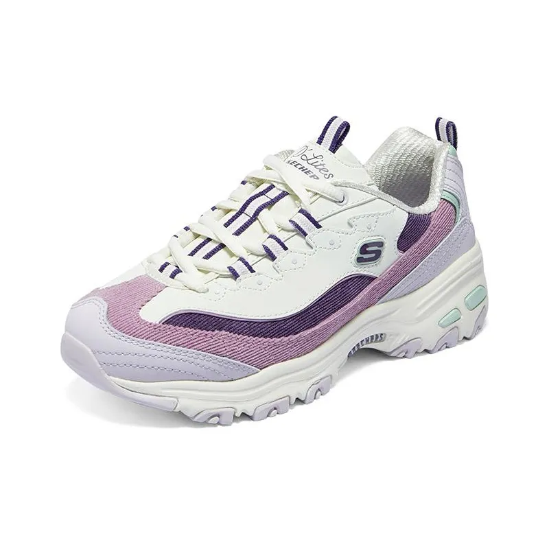 Skechers D'Lites 1.0 Shoes 'White Purple Lilac' Women's-2