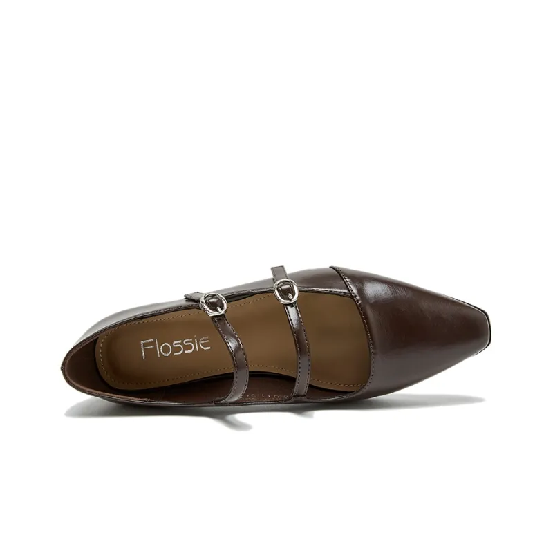 FLOSSIE Women's Casual Shoes Women's Low Top Black/Brown-10