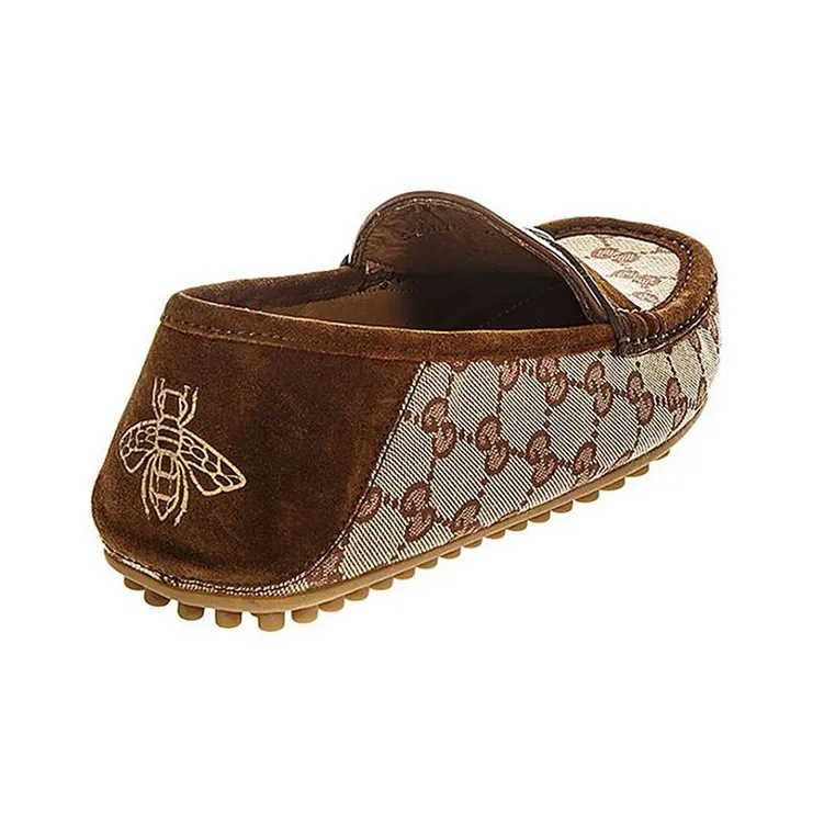 GUCCI Casual Single Shoes Men's Beige-3