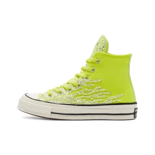 Converse Chuck Taylor All Star 70 Hi Glitter Shine Lemon