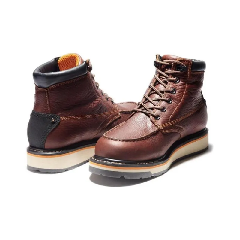 Timberland 6 Inch Gridworks Waterproof Work Boot 'Red Brown'-3