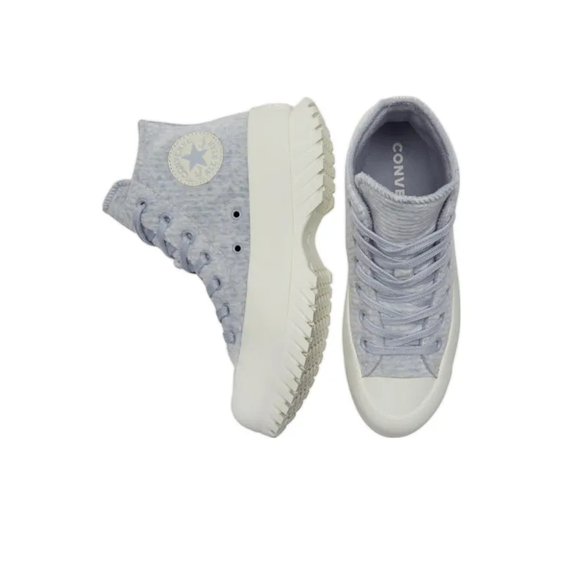 Converse Chuck Taylor All Star Lugged 2.0 High 'Striped Knit Gravel'-3