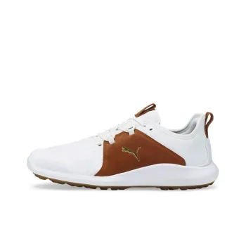 PUMA IGNITE Fasten8 Crafted Low-Top Golf Shoes Men's White Gold