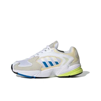 Adidas Originals Falcon 2000 Non slip Lightweight Low Top Chunky Sneakers Women's White Brown Blue