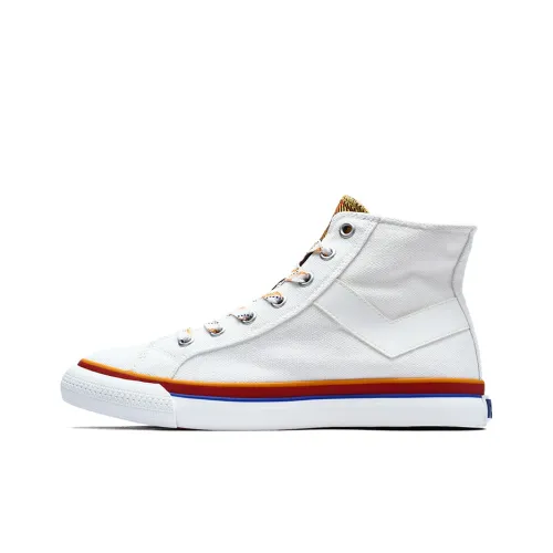 Pony Canvas Shoes Women's High-Top White