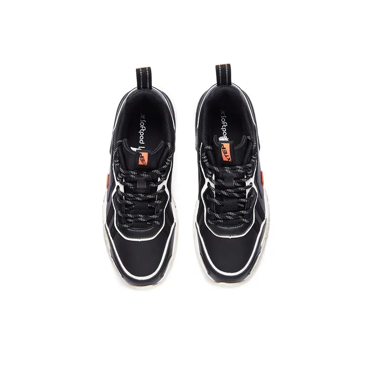 XTEP Cushioning Anti Slip Wear Resistant Breathability Low Top Chunky Sneakers Men's-1