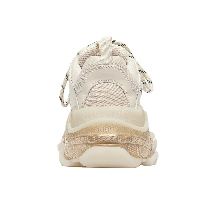 Balenciaga Triple S "Clear Sole" Nude Sneakers Women's-4